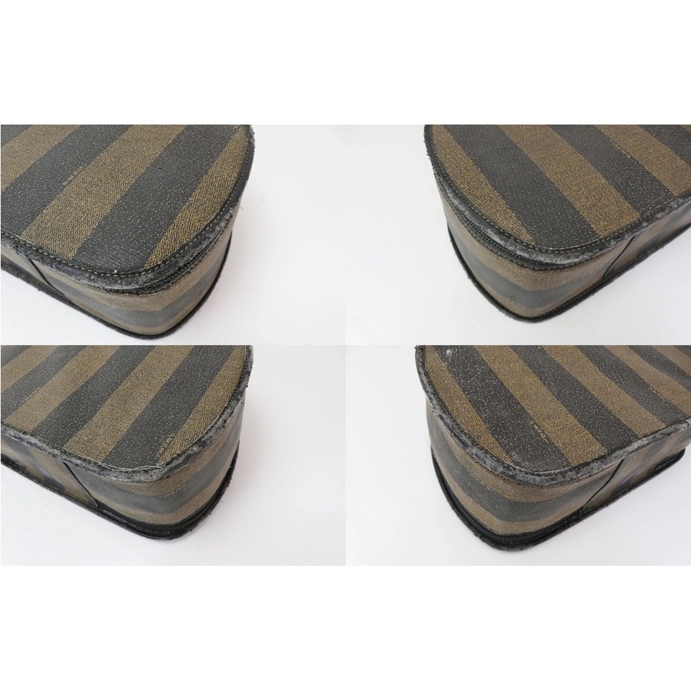Fendi Black and Brown Striped Cosmetic Case - Picture 5 of 12